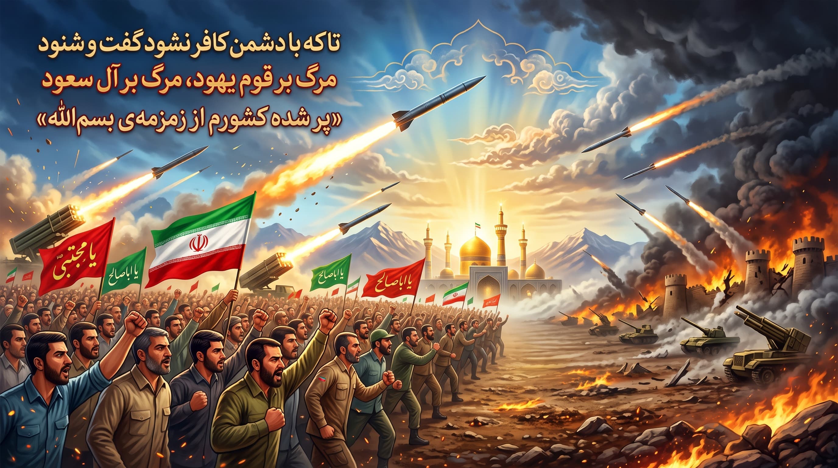 مرگ بر آل سعود ؛ مرگ بر قوم یهود